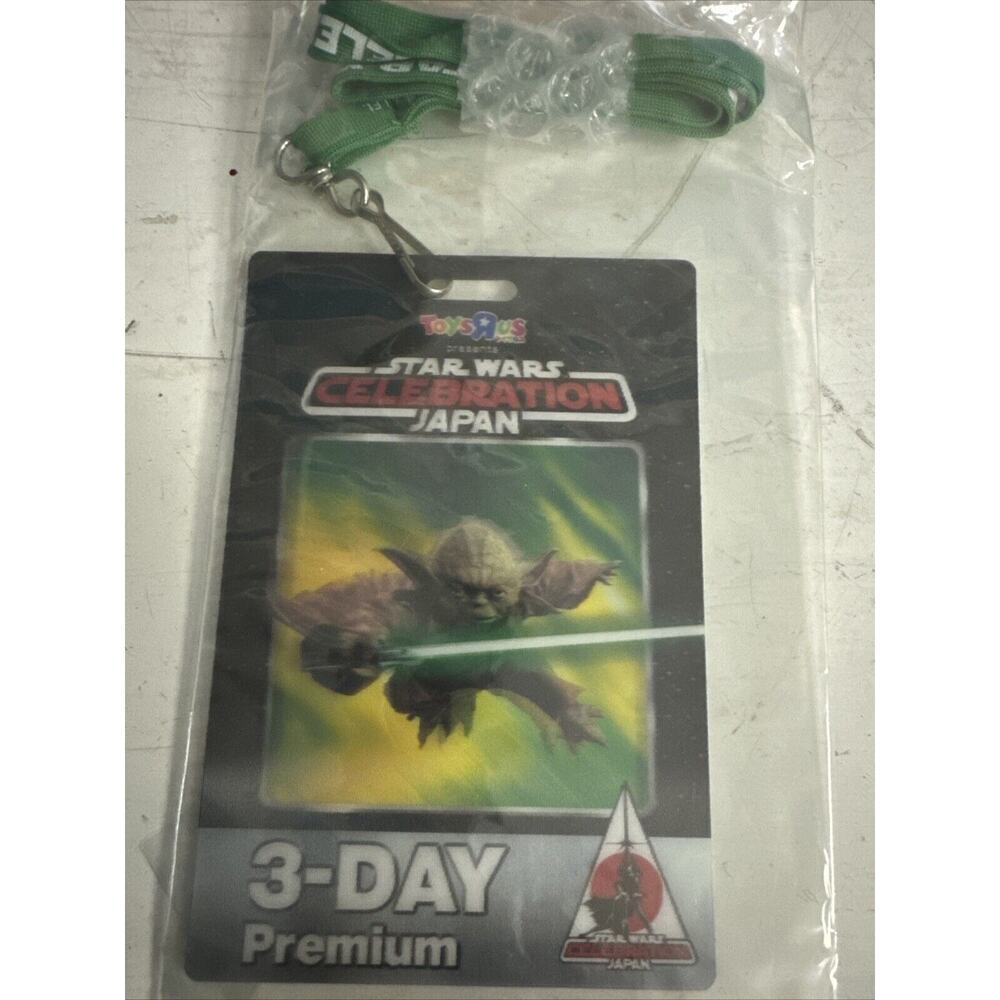 celebration japan YODA ticket badge 3-DAY PREMIUM PASS star wars LENTICULAR 3-D‎